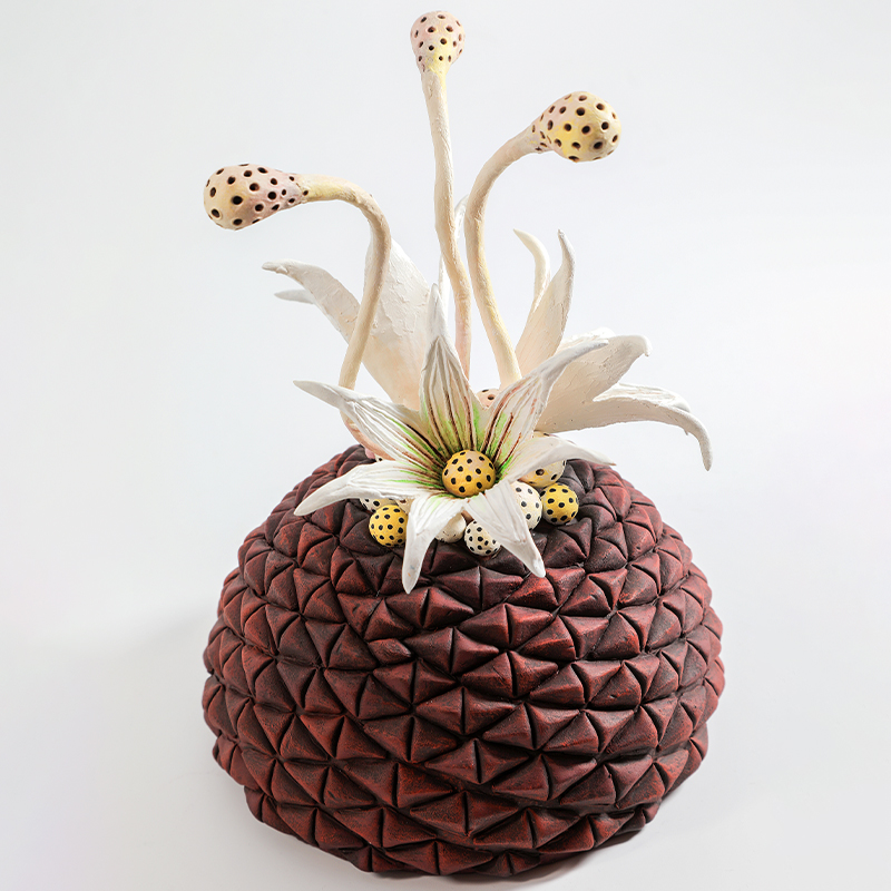 Статуэтка тропический фрукт Pandora Tropical Fruit Brown Red Creamy Flowers Мульти Кремовый Красный в Саратове | Loft Concept 