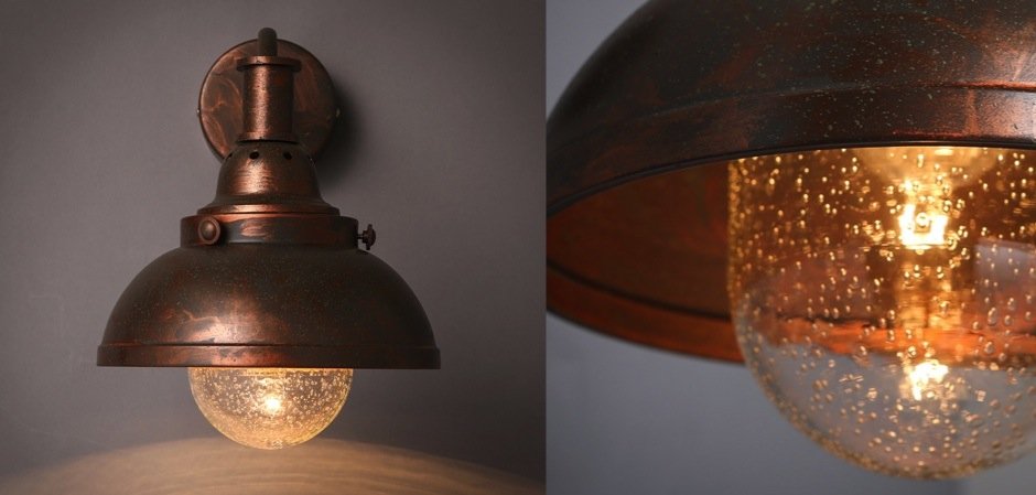 Настеный светильник Old Copper Bra Настеный светильник Old Copper Bra - Loft-Concept в Саратове