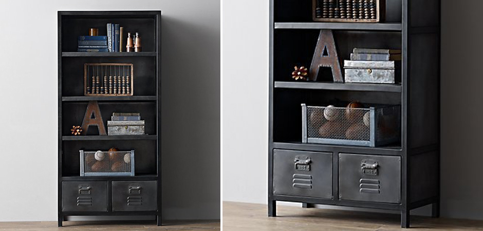 Книжный шкаф RH Vintage locker Книжный шкаф RH Vintage locker - Loft-Concept в Саратове