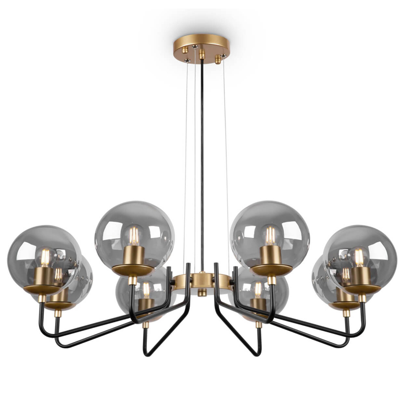 Люстра Benigno Chandelier Золотой Прозрачный (Transparent) Черный Люстра Benigno Chandelier Золотой Прозрачный (Transparent) Черный в Саратове | Loft Concept