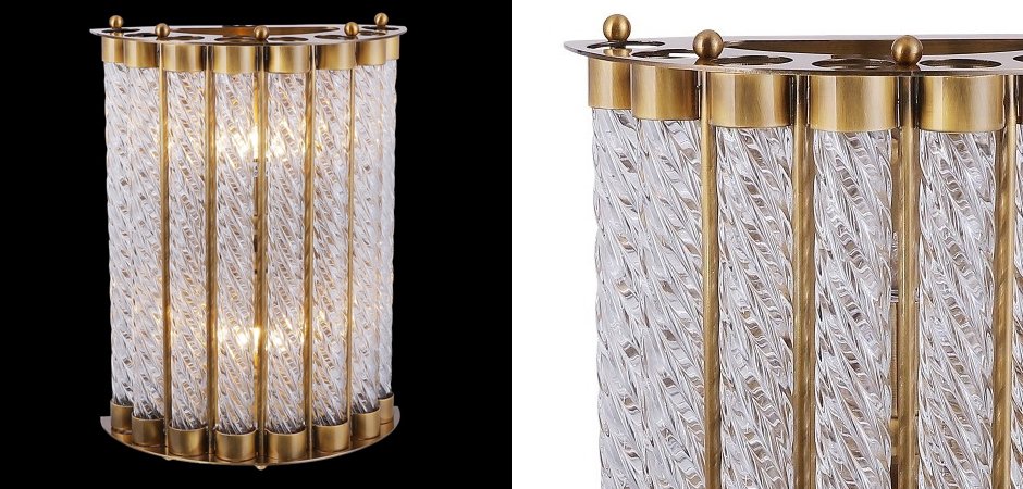 Бра Glass Spirals Sconces Бра Glass Spirals Sconces - Loft-Concept в Саратове