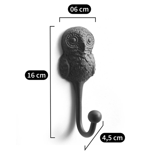 Настенный крючок в виде совы Owl Wall Hook Blue в Саратове