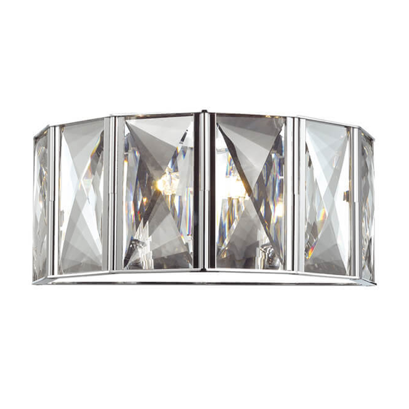 Бра Tiers Crystal Light Chrome Хром Прозрачный (Transparent) в Саратове | Loft Concept 