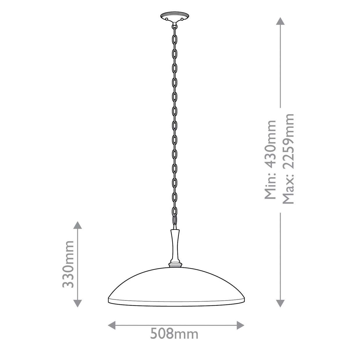 Подвесной светильник с широким куполообразным плафоном Kichler в Саратове