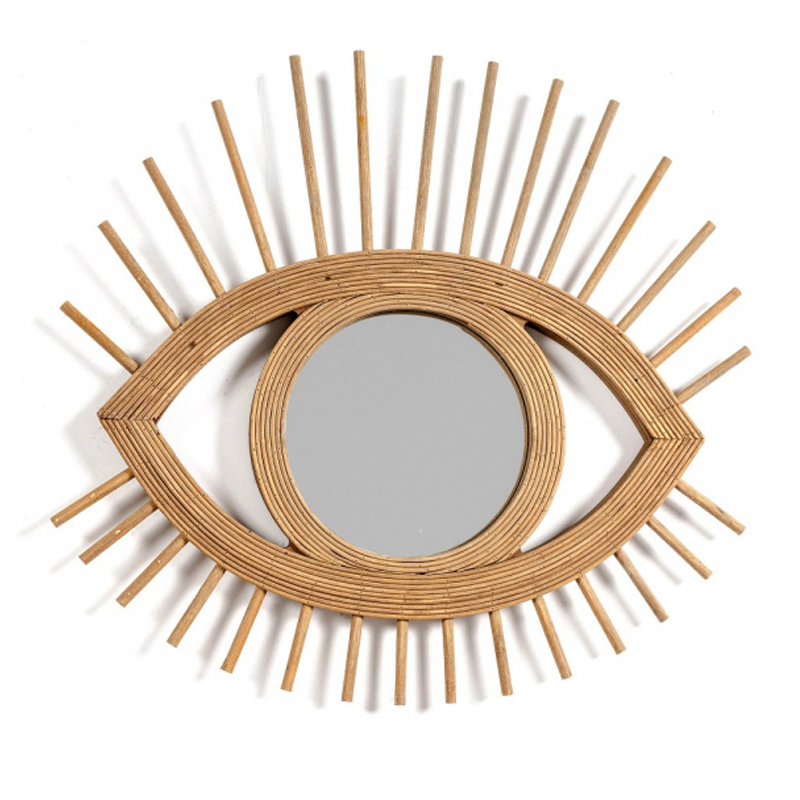 Зеркало Mirror Wooden Eye Коричневый в Саратове | Loft Concept 