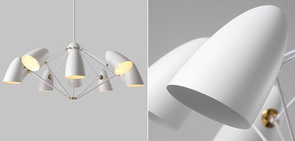 Люстра JLYLITE 10-Light Sputnik Chandelier White Люстра JLYLITE 10-Light Sputnik Chandelier White - Loft-Concept в Саратове