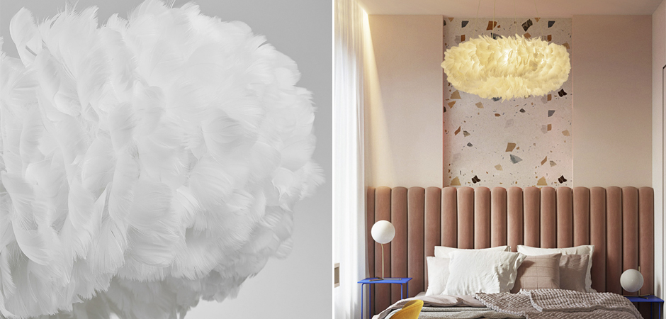 Люстра Кольцо из перьев Plumage White Люстра Кольцо из перьев Plumage White - Loft-Concept в Саратове