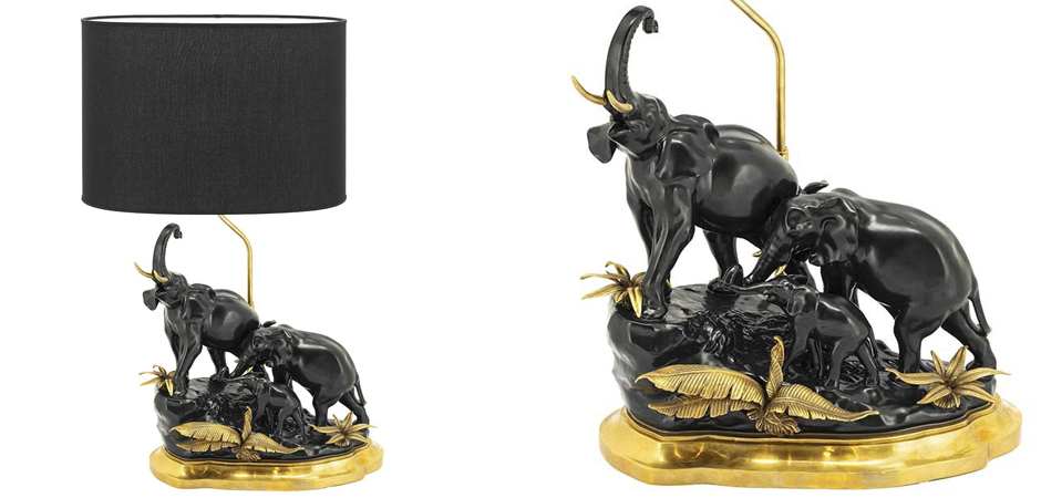 Настольная лампа ABHIKA TABLE LAMP ELEPHANT Настольная лампа ABHIKA TABLE LAMP ELEPHANT - Loft-Concept в Саратове