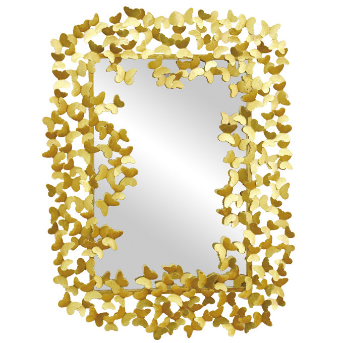 Зеркало Golden Butterflies Mirror Золотой Зеркало Golden Butterflies Mirror Золотой в Саратове | Loft Concept