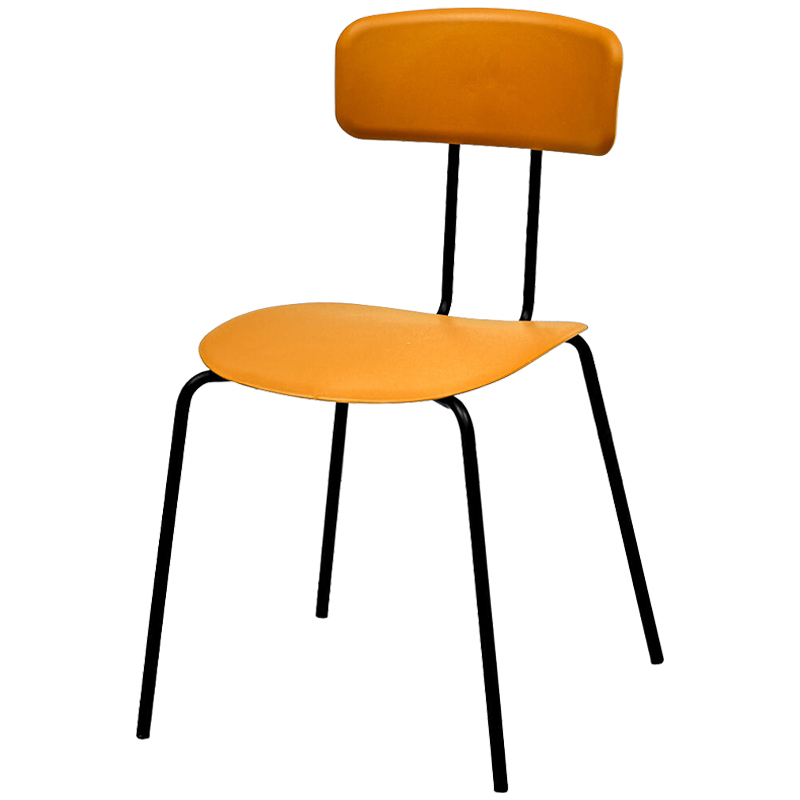 Стул Tyler Loft Stool Orange Оранжевый Черный в Саратове | Loft Concept 