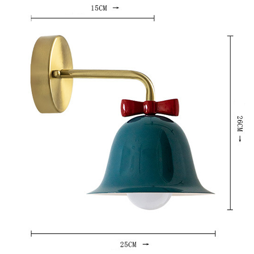 Бра Колокольчик Bell with Bow Deep Blue Wall Lamp Темно-синий в Саратове