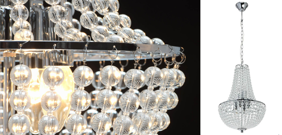 Люстра Virginia Clear Beads Chandelier chrome Люстра Virginia Clear Beads Chandelier chrome - Loft-Concept в Саратове