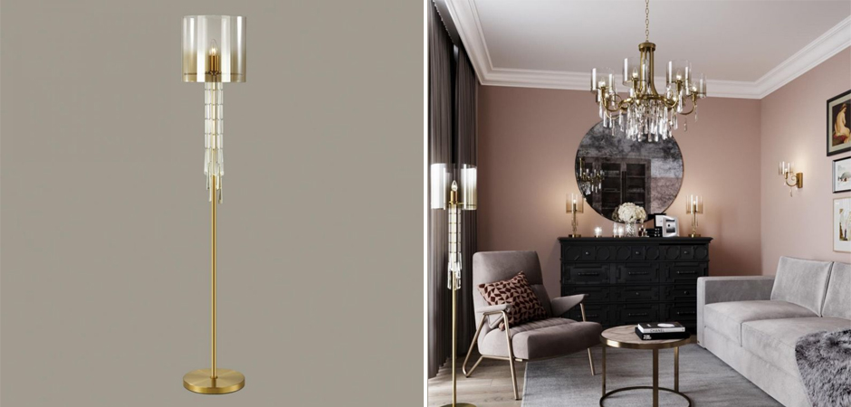 Торшер Glass World Bronze Торшер Glass World Bronze - Loft-Concept в Саратове