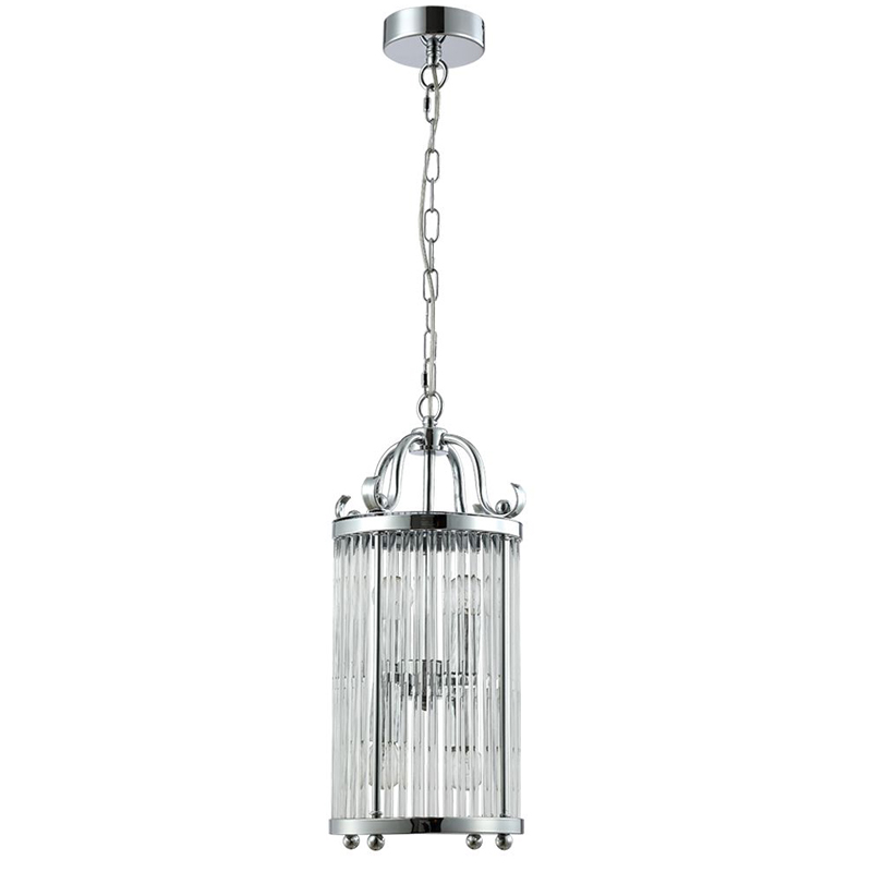 Подвесной светильник Gorden Chrome Hanging Lamp Прозрачное Стекло Хром Подвесной светильник Gorden Chrome Hanging Lamp Прозрачное Стекло Хром в Саратове | Loft Concept