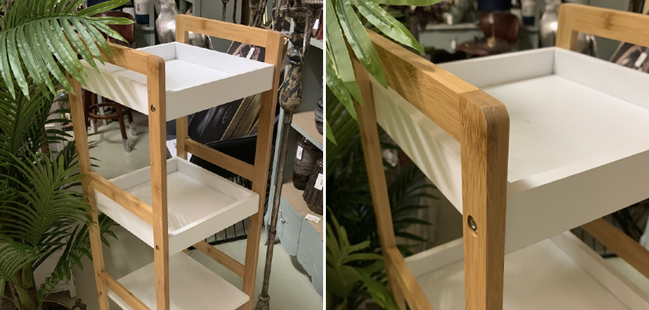 Стеллаж Stockholm White & Beige Slim Стеллаж Stockholm White & Beige Slim - Loft-Concept в Саратове