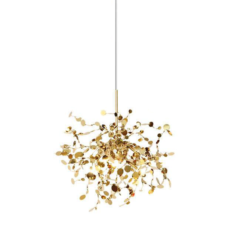 Люстра Terzani Argent Suspension Gold Pendant lamp 50 Золотой в Саратове | Loft Concept 