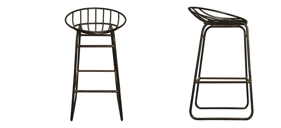 Барный стул Industrial Iron Grille Bar Stool Барный стул Industrial Iron Grille Bar Stool - Loft-Concept в Саратове