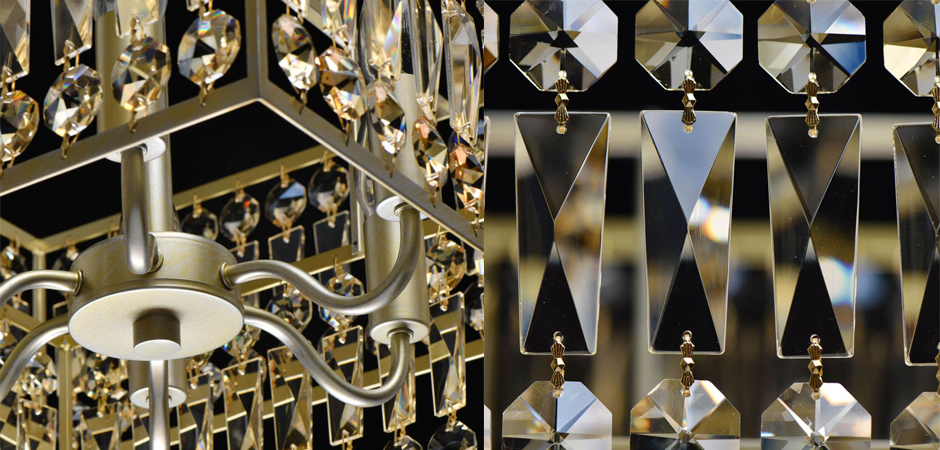 Потолочный светильник Crystal Inserts Lamp amber 6 - фото №2