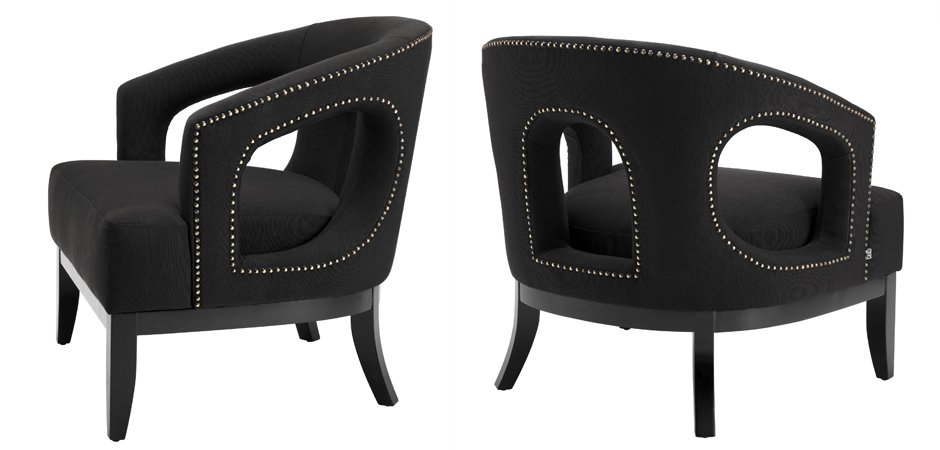 Кресло Eichholtz Chair Adam Black Кресло Eichholtz Chair Adam Black - Loft-Concept в Саратове
