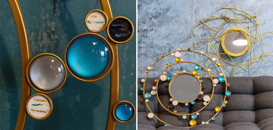 Зеркало Round Inserts Mirror Зеркало Round Inserts Mirror - Loft-Concept в Саратове