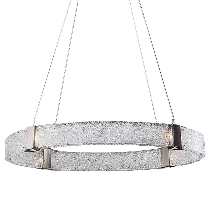 Люстра Parallel Oval LED Chandelier Никель Белый в Саратове | Loft Concept 