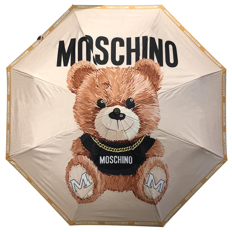Зонт раскладной MOSCHINO дизайн 006 Бежевый цвет Коричневый Бежевый Зонт раскладной MOSCHINO дизайн 006 Бежевый цвет Коричневый Бежевый в Саратове | Loft Concept