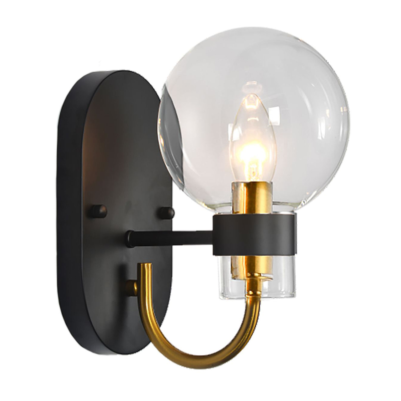 Бра Votrom Sconce black Черный Бронза Прозрачный (Transparent) в Саратове | Loft Concept 