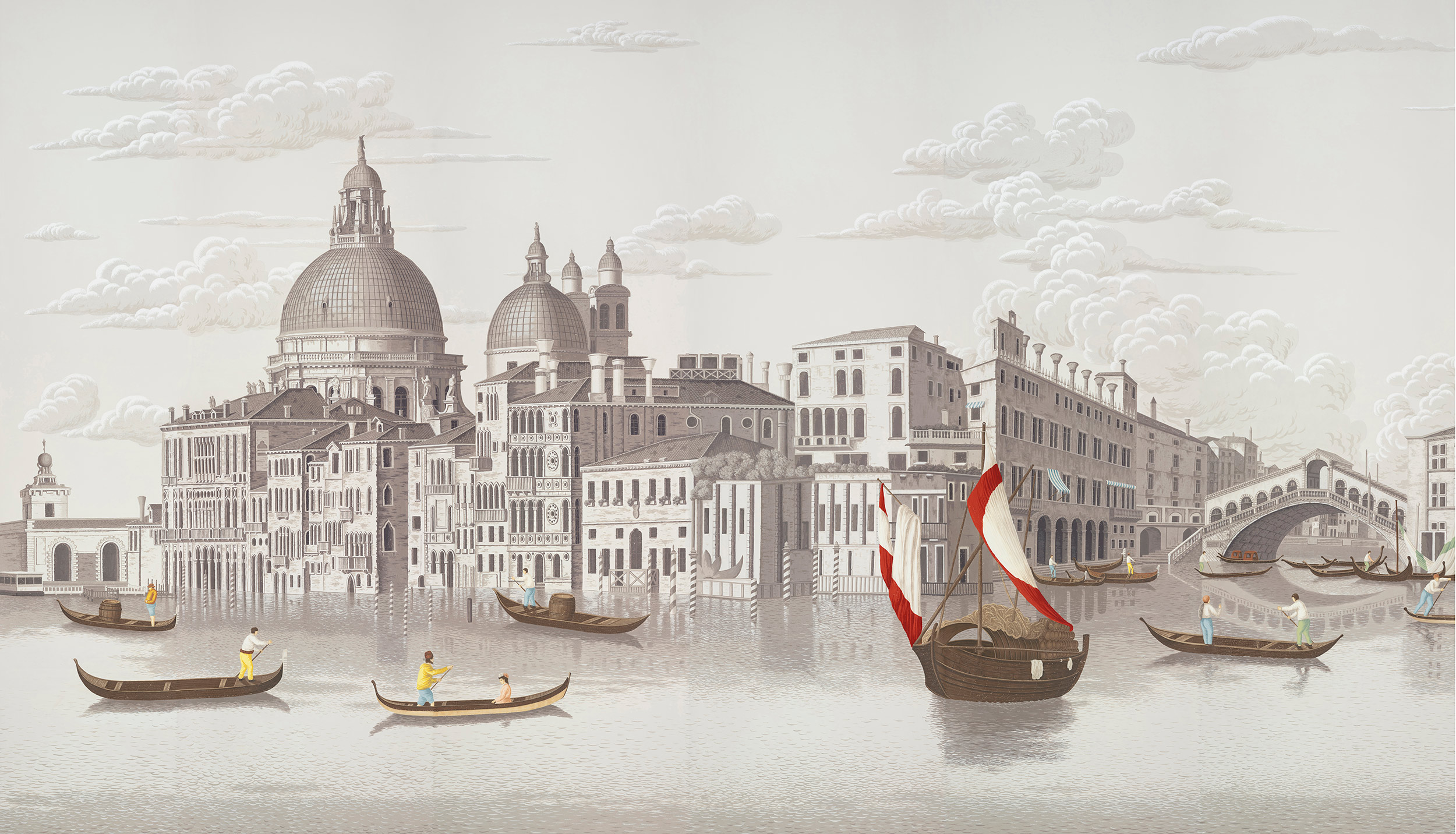 Обои ручная роспись Scenes of Venice Rialto on scenic paper Обои ручная роспись Scenes of Venice Rialto on scenic paper - постер Loft-Concept в Саратове