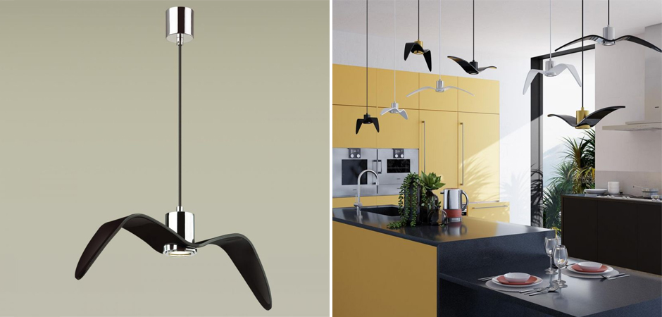 Подвесной светильник Seagull Chrome черный Подвесной светильник Seagull Chrome черный - Loft-Concept в Саратове