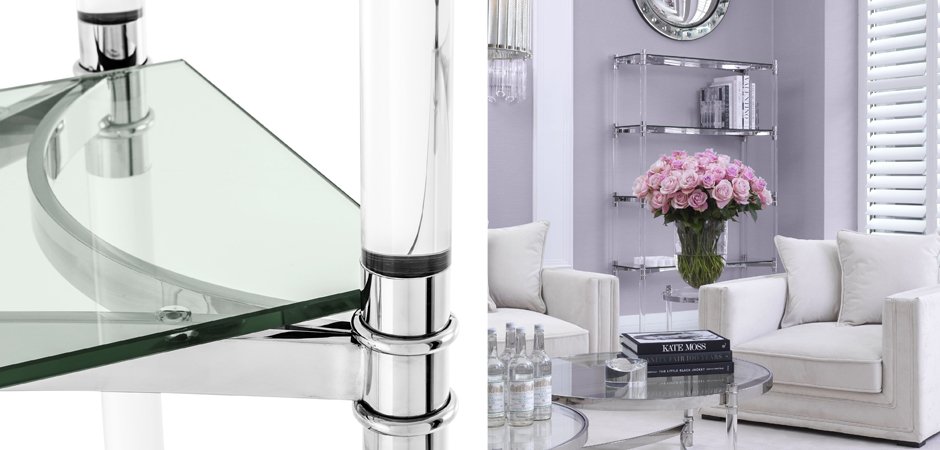 Стеллаж Eichholtz Cabinet Trento Stainless Steel Стеллаж Eichholtz Cabinet Trento Stainless Steel - Loft-Concept в Саратове