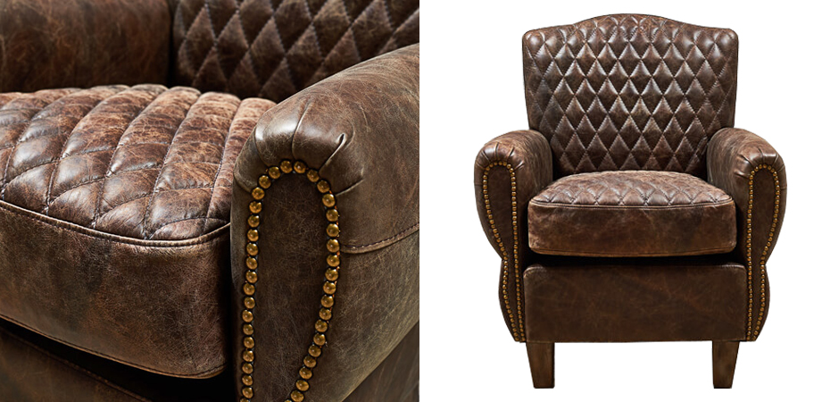 Кресло Jody Armchair Brown Leather Кресло Jody Armchair Brown Leather - Loft-Concept в Саратове