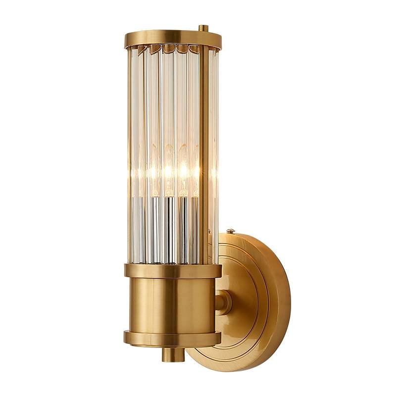 Ralph Lauren Бра Allen Single Sconce Brass Латунь Прозрачный (Transparent) в Саратове | Loft Concept 