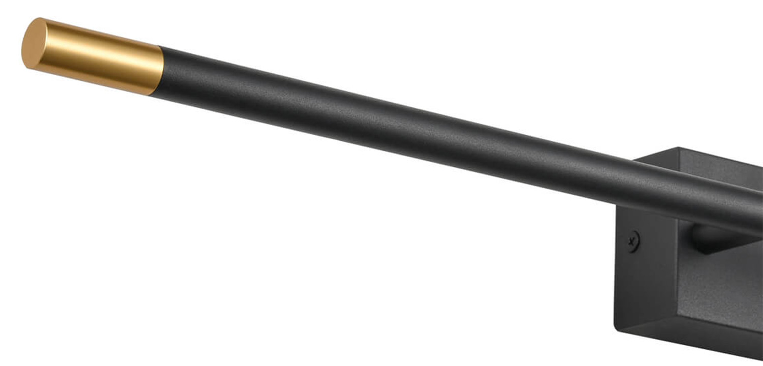 Бра Drawing Line Gold Black Rectangular Base - фото