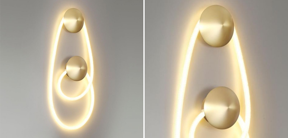 Бра Золотой LUKE LAMPCO TRACER LAMP с двумя крепежными планками Бра Золотой LUKE LAMPCO TRACER LAMP с двумя крепежными планками - Loft-Concept в Саратове
