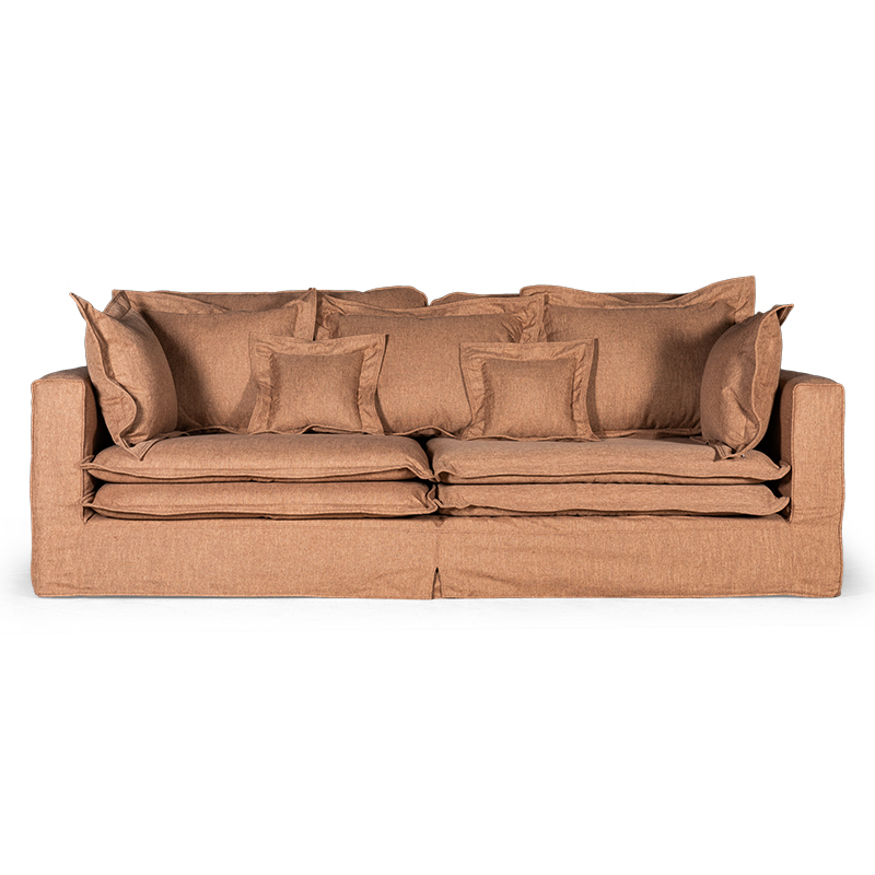 Диван Evelyn Textile Brown Sofa Коричневый Диван Evelyn Textile Brown Sofa Коричневый в Саратове | Loft Concept