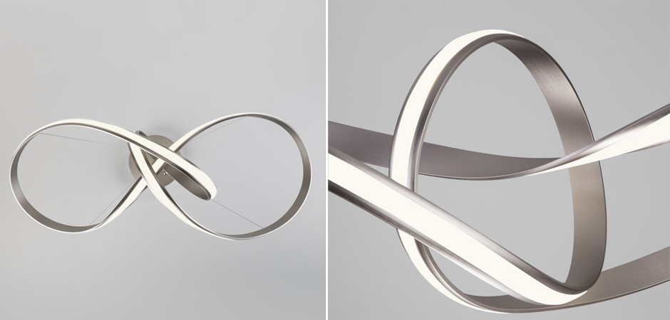 Люстра Mobius Strip Silver Chandelier Люстра Mobius Strip Silver Chandelier - Loft-Concept в Саратове
