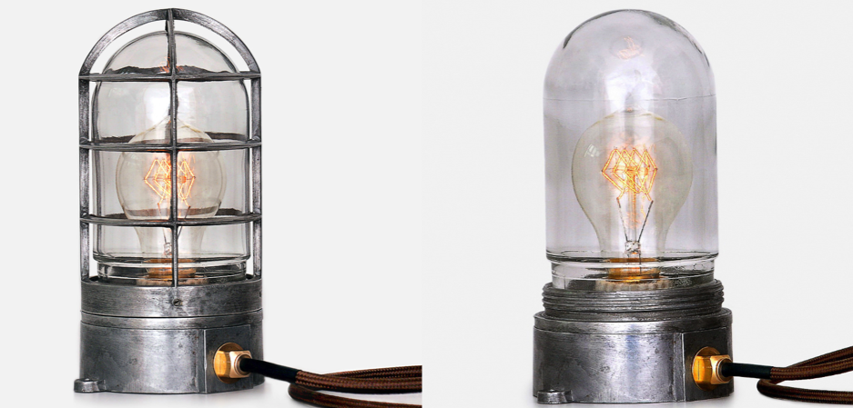 Настольная лампа Steampunk Cage Glass Edison Table lamp Настольная лампа Steampunk Cage Glass Edison Table lamp - Loft-Concept в Саратове