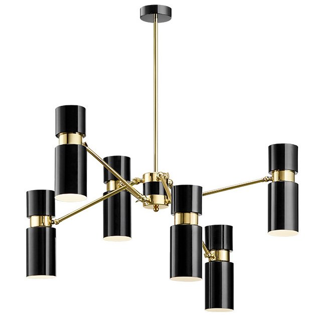 Люстра EDGAR chandelier Черный Латунь в Саратове | Loft Concept 