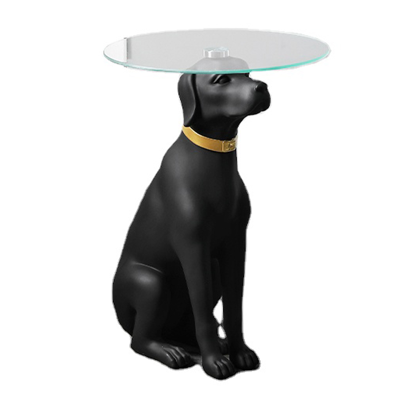 Приставной стол Black Dog Table Черный в Саратове | Loft Concept 