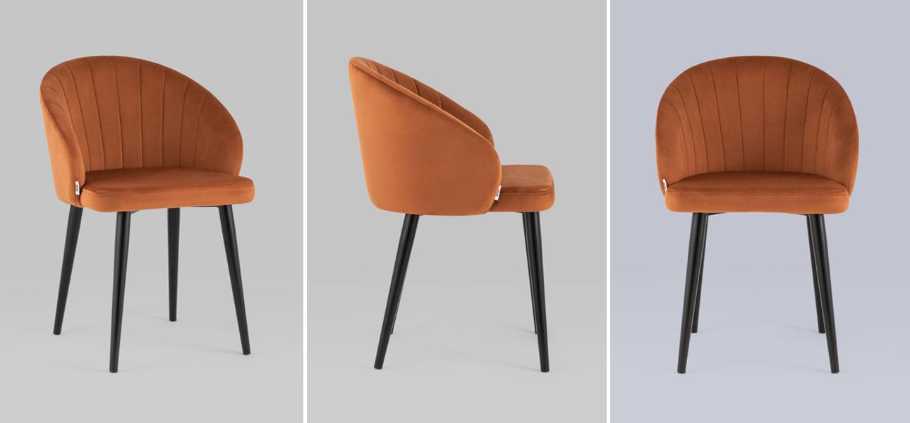 Стул Balsari Chair Терракотовый Велюр - фото