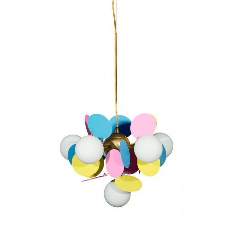 Люстра MATISSE Chandelier multicolor 6 ламп Мульти Золотой Люстра MATISSE Chandelier multicolor 6 ламп Мульти Золотой в Саратове | Loft Concept