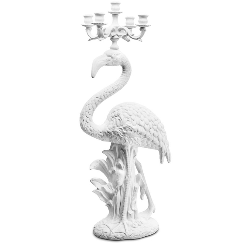 Подсвечник Candleholder Flamingo Bisc. White Белый в Саратове | Loft Concept 