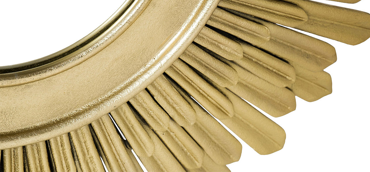 Зеркало с декором золота Optima - фото