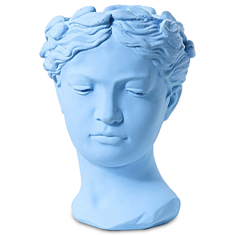 Ваза Female Bust Pastel Blue Голубой пастельный в Саратове | Loft Concept 