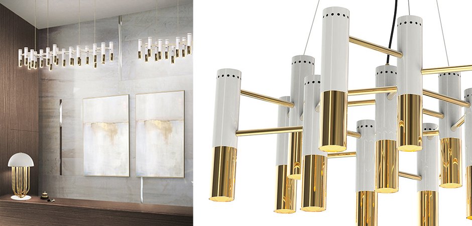 Люстра IKE Delightfull Gold & White Люстра IKE Delightfull Gold & White - Loft-Concept в Саратове