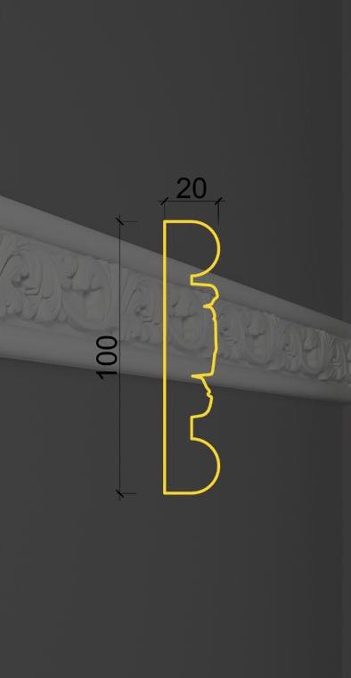 Молдинг с орнаментом MO-23 в Саратове