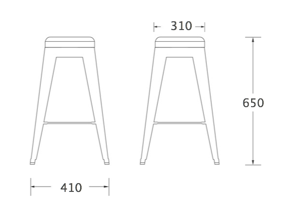 Барный стул Tolix Bar Stool 65 в Саратове