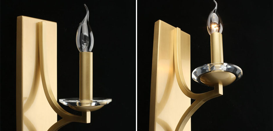 Бра Ancient Sophistication Brass с Хрустальным декором Бра Ancient Sophistication Brass с Хрустальным декором - Loft-Concept в Саратове