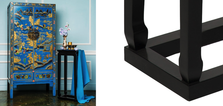 Приставной столик Chinese Side Table Black Приставной столик Chinese Side Table Black - Loft-Concept в Саратове