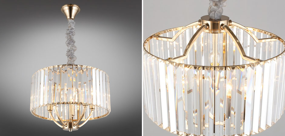 Хрустальная Люстра Glass Strips Gold Хрустальная Люстра Glass Strips Gold - Loft-Concept в Саратове